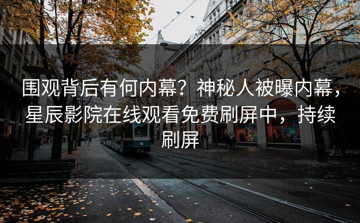 围观背后有何内幕？神秘人被曝内幕，星辰影院在线观看免费刷屏中，持续刷屏